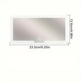 SANNCE Portable LED Car Vanity Mirror, Detachable Design with Soft Lighting, Perfect for Quick Touch-Ups, Fits Most Vehicle Models